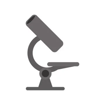 Isolated microscope of laboratory design 库存插图