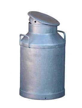 Isolated milk can Fotos de archivo