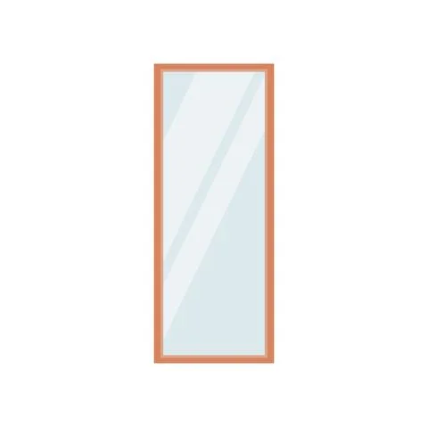 Isolated mirror wall Stock Illustration