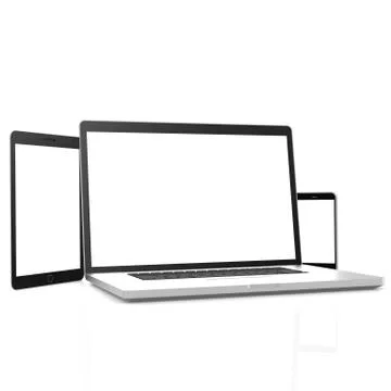 Isolated mobile devices Stock-Illustration