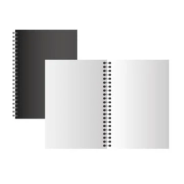 Isolated mockup open notebook vector design Stock Illustration