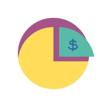 Isolated money cake of workflow vector design 스톡 일러스트