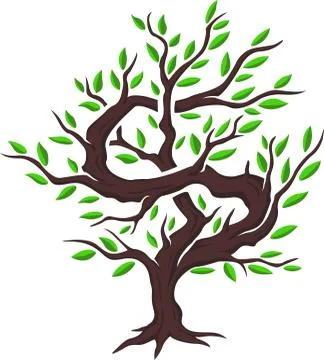 Isolated money tree Stock Illustration