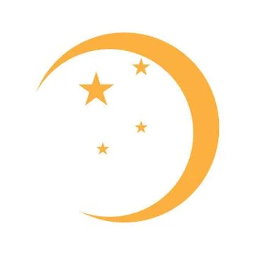 Isolated moon icon Ilustración de archivo