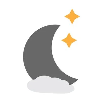 Isolated moon icon Ilustração Stock