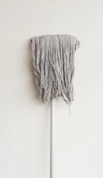 Isolated mop on white background. Stock Photos