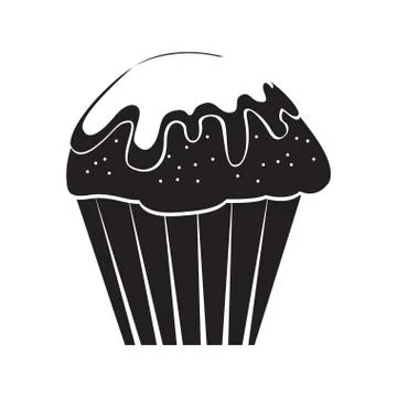Isolated muffin icon Stock Illustration