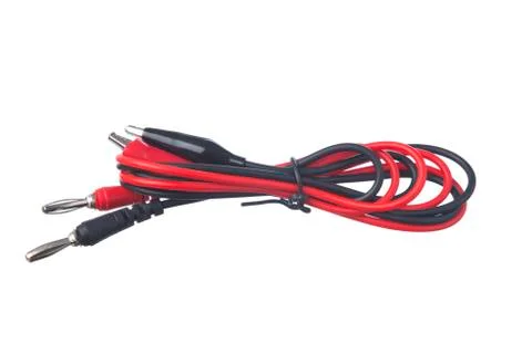 Isolated multimeter cables Stock Photos
