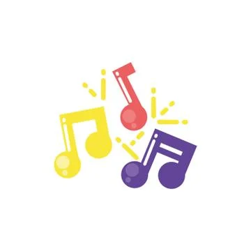Isolated music notes vector design Stock Illustration