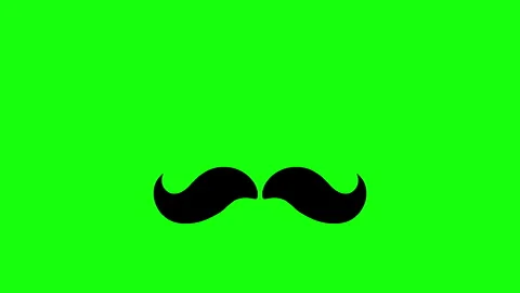 Isolated Mustache Stock Footage 267482834