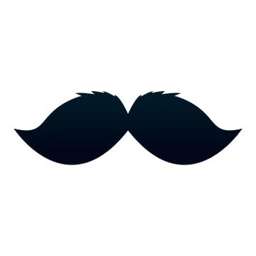 Isolated mustache image Stock Illustration