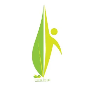 Isolated nature logo Stock Illustration