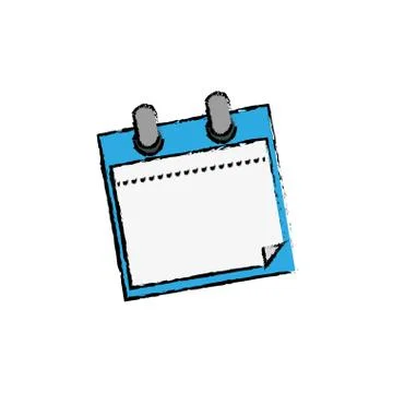 Isolated note paper Illustrazione stock