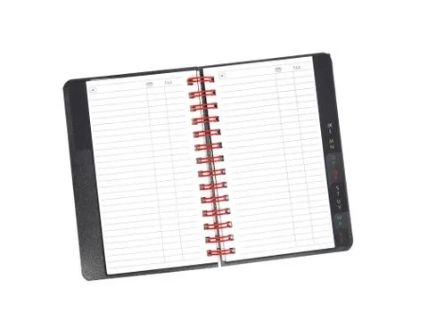 Isolated notebook Foto stock