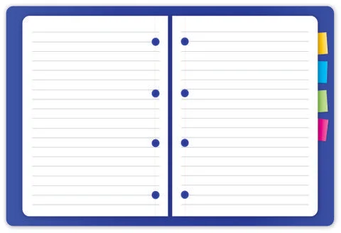 Isolated notebook on white background Stock Photos