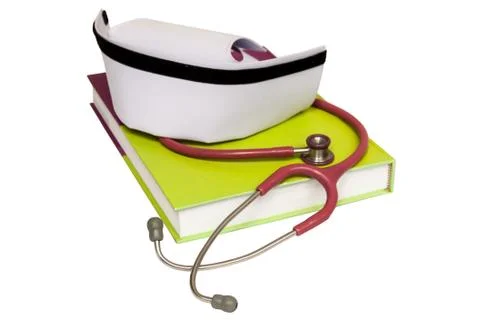 An isolated nurse hat Stock Photos