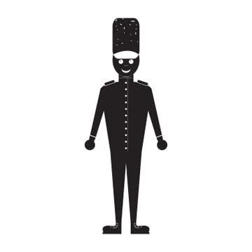 Isolated nutcracker soldier toy icon Illustrazione stock
