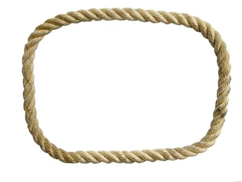Isolated nylon rope loop Stock Photos