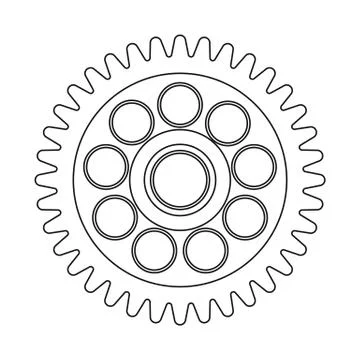 Isolated object of auto and part logo. Collection of auto and car stock vector Stock Illustration