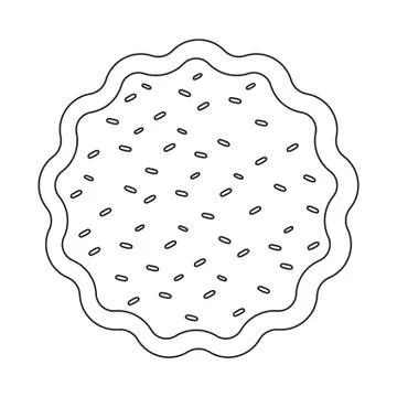 Isolated object of biscuit and bake symbol. Collection of biscuit and chocolate Stock Illustration