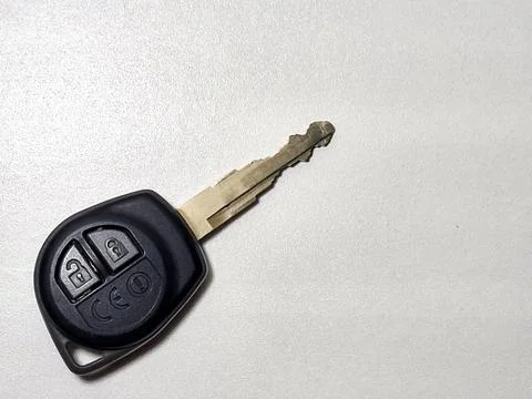 Isolated object of black car keyv Stock Photos