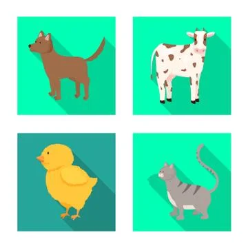 Isolated object of breeding and kitchen icon. Set of breeding and organic stock Stock Illustration