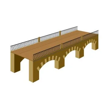 Isolated object of bridge and relocation sign. Collection of bridge and column Stock Illustration