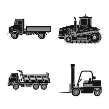 Isolated object of build and construction symbol. Collection of build and Stock-Illustration