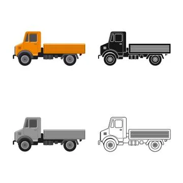 Isolated object of build and construction icon. Set of build and machinery stock Stock Illustration