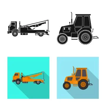 Isolated object of build and construction icon. Collection of build and Stock Illustration