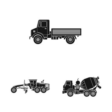 Isolated object of build and construction logo. Collection of build and Illustrazione stock