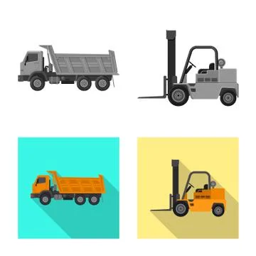 Isolated object of build and construction icon. Collection of build and 스톡 일러스트