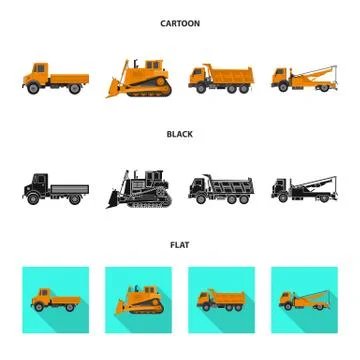 Isolated object of build and construction symbol. Collection of build and Stock-Illustration