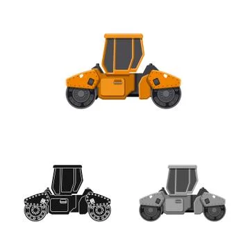 Isolated object of build and construction icon. Set of build and machinery Stock Illustration