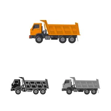 Isolated object of build and construction symbol. Set of build and machinery Stock Illustration