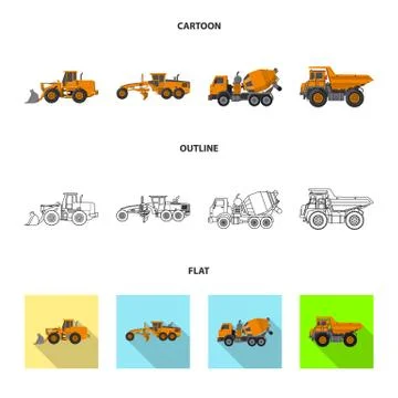 Isolated object of build and construction icon. Collection of build and Stock Illustration