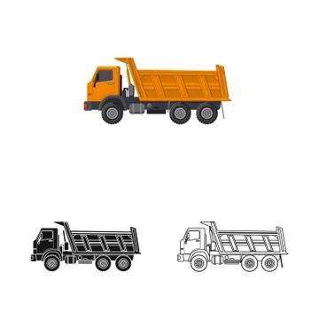 Isolated object of build and construction icon. Set of build and machinery stock Illustrazione stock