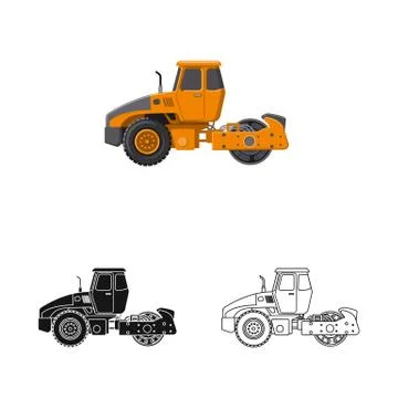Isolated object of build and construction logo. Collection of build and Illustrazione stock