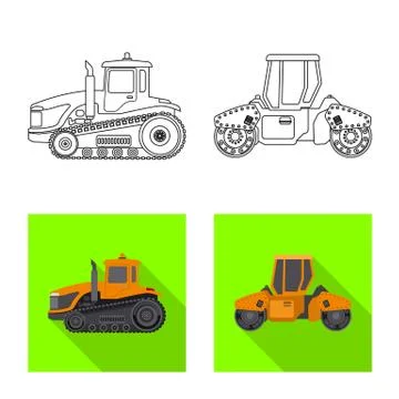 Isolated object of build and construction symbol. Collection of build and Stock-Illustration
