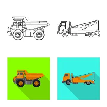 Isolated object of build and construction logo. Collection of build and 스톡 일러스트