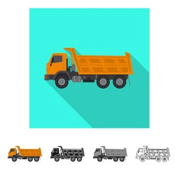 Isolated object of build and construction symbol. Set of build and machinery 스톡 일러스트