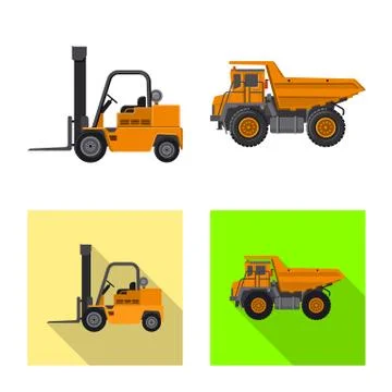 Isolated object of build and construction icon. Collection of build and 스톡 일러스트