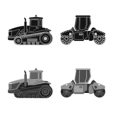 Isolated object of build and construction sign. Collection of build and 스톡 일러스트