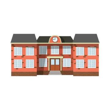 Isolated object of building and front icon. Collection of building and roof Ilustración de archivo