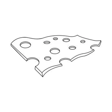 Isolated object of burger and sandwich icon. Collection of burger and slice Stock Illustration