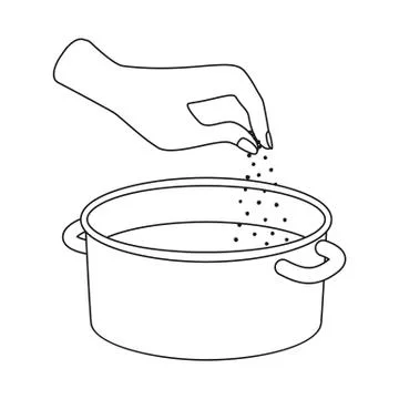 Isolated object of casserole and water icon. Set of casserole and arm stock Stock Illustration