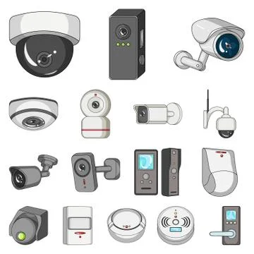 Isolated object of cctv and camera icon. Set of cctv and system vector icon for Stock Illustration