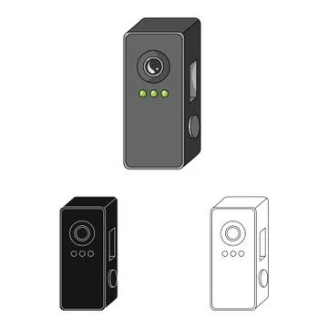 Isolated object of cctv and camera icon. Collection of cctv and system stock Stock Illustration