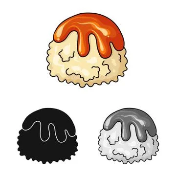 Isolated object of confectionery and culinary logo. Collection of confectionery Stock Illustration
