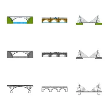 Isolated object of connection and design icon. Set of connection and side stock Stock Illustration